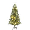 vidaXL K&uuml;nstlicher Weihnachtsbaum 300 LEDs & Kugeln Beschneit 240 cm