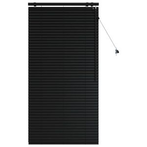vidaXL Venezianische Jalousie Schwarz 85 x 160 cm 35 mm