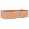 vidaXL Hochbeet Braun 200 x 100 x 54 cm alu.