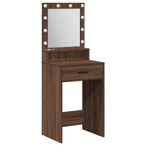 vidaXL Schminktisch Braun Eichen-Optik 50 x 41 x 135 cm Holzwerkstoff