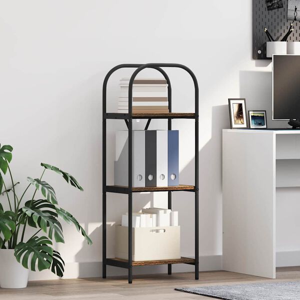 vidaXL B&uuml;cherregal Ger&auml;ucherte Eiche 40 x 30 x 109 cm Holzwerkstoff