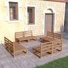 vidaXL 8-tlg. Garten-Lounge-Set Honigbraun Massivholz Kiefer