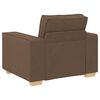 vidaXL Sofa Stuhl Braun 100x78x84 cm Stoff