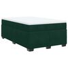 vidaXL Boxspringbett mit Matratze Dunkelgr&uuml;n 120x200 cm Samt
