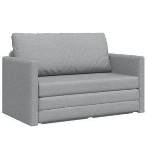 vidaXL Schlafsofa 110cm Hellgrau Stoff