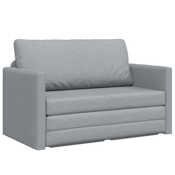 vidaXL Schlafsofa 110cm Hellgrau Stoff