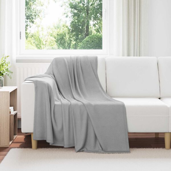 vidaXL Wohndecken 24 pcs Grau 170 x 130 cm Fleece