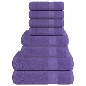 vidaXL 8-tlg. Handtuch-Set FROGN Lila 360 g/m&sup2;