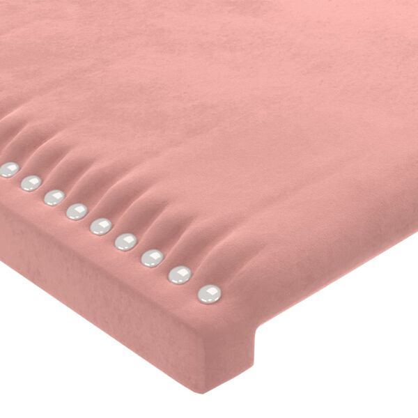 vidaXL Kopfteile 2 Stk. Rosa 72x5x78/88 cm Samt