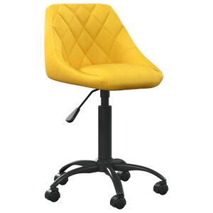vidaXL B&uuml;rostuhl Senfgelb Samt
