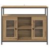 vidaXL Sideboard Artisan-Eiche 100 x 35 x 80 cm Holzwerkstoff