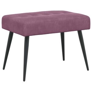 vidaXL Bank mit Knopfheftung Lila 60 x 40 x 45 cm Samt