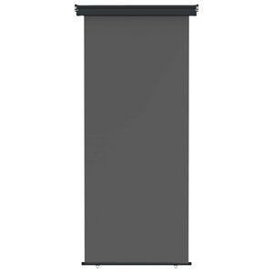 vidaXL Balkon Seitenmarkise 100% Polyester Eisen Stahl