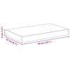 vidaXL Schweberegal Eichen-Optik und Wei&szlig; 50x23x3,8 cm MDF