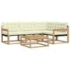 vidaXL Outdoor-Sofagarnitur 5 stk. Wei&szlig; und Creme