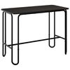 vidaXL Esstisch 100 x 50 x 75 cm Holzwerkstoff Schwarz Rechtwinklig
