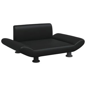 vidaXL Hundebett Schwarz 70x45x28 cm Kunstleder
