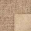 vidaXL Teppich ZIZUR 200x200 cm Jute-Optik Indoor und Outdoor