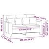 vidaXL 2-Sitzer-Sofa Dunkelgrau 120 cm Stoff