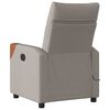 vidaXL Massagesessel Taupe Stoff