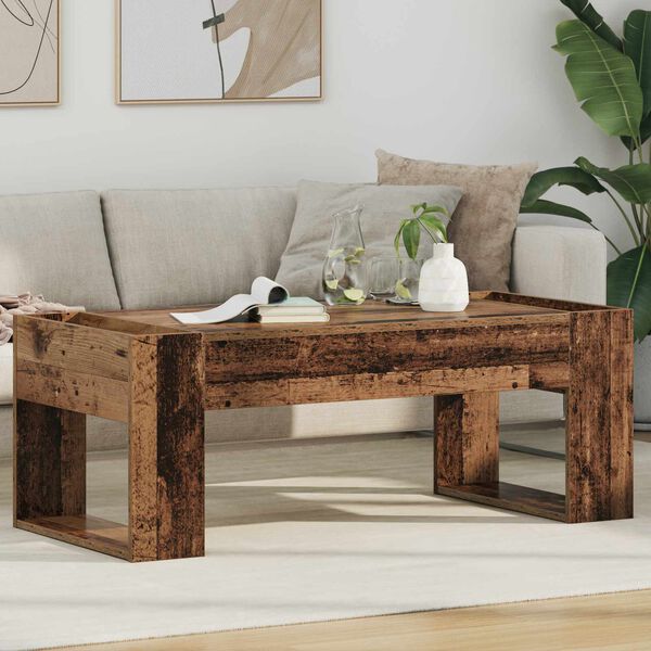 vidaXL Couchtisch Altholz 110 x 50 x 41 cm Holzwerkstoff
