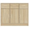 vidaXL Sideboard Sonoma-Eiche 91x28x75 cm Holzwerkstoff