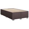 vidaXL Boxspringbett mit Matratze Dunkelbraun 90x190 cm Stoff