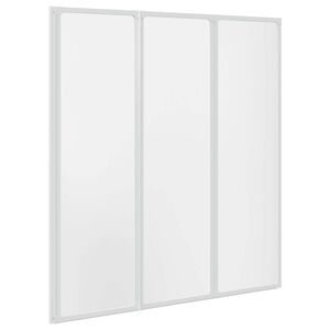 Duschwand 141 x 132 cm 3 Paneele Faltbar