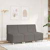 vidaXL | Modulares Armfreies Sofa | Hellgrau 55 x 74 x 82 cm Cordstoff