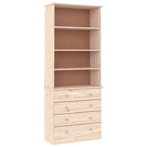vidaXL B&uuml;cherregal mit Schubladen ALTA 77x35x186,5cm Massivholz Kiefer