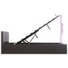 vidaXL Stauraumbett Hydraulisch Grau Kunstleder 160&times;200cm