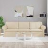 vidaXL Sofa Creme Gesamtabmessungen: 245 x 82 x 80 cm (B x T x H) Samt