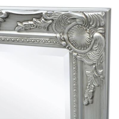 vidaXL Wandspiegel im Barock-Stil 100x50 cm Silbern