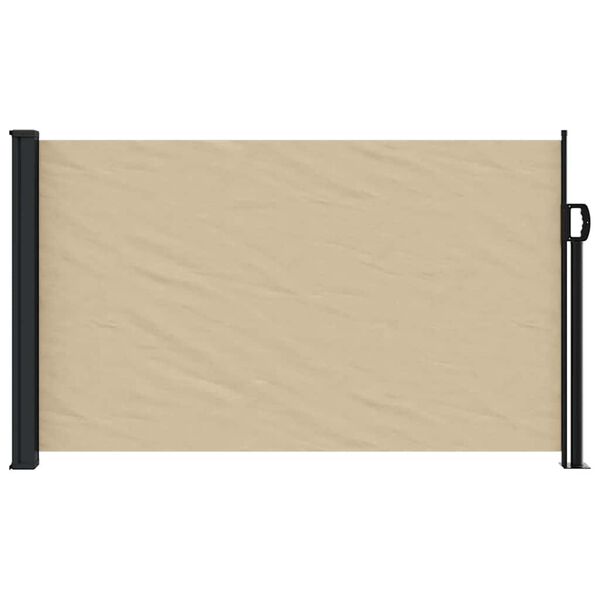 vidaXL Seitenmarkise Ausziehbar Beige 120x500 cm
