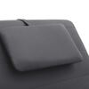 vidaXL Massage Chaiselongue mit Kissen Grau Kunstleder