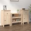 vidaXL Sideboards 2 Stk. 40x35x80 cm Massivholz Kiefer