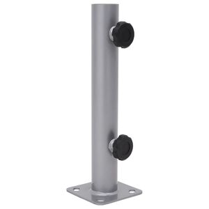 vidaXL Sonnenschirmst&auml;nder f&uuml;r &Oslash;32/34/38 mm Mast Silbern Stahl