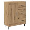 vidaXL Highboard mit Schubladen 2 pcs Artisan-Eiche Holzwerkstoff
