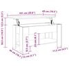 vidaXL Couchtisch Sonoma-Eiche 101x49x52 cm Holzwerkstoff