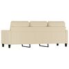 vidaXL 3-Sitzer-Sofa Creme 180 cm Stoff