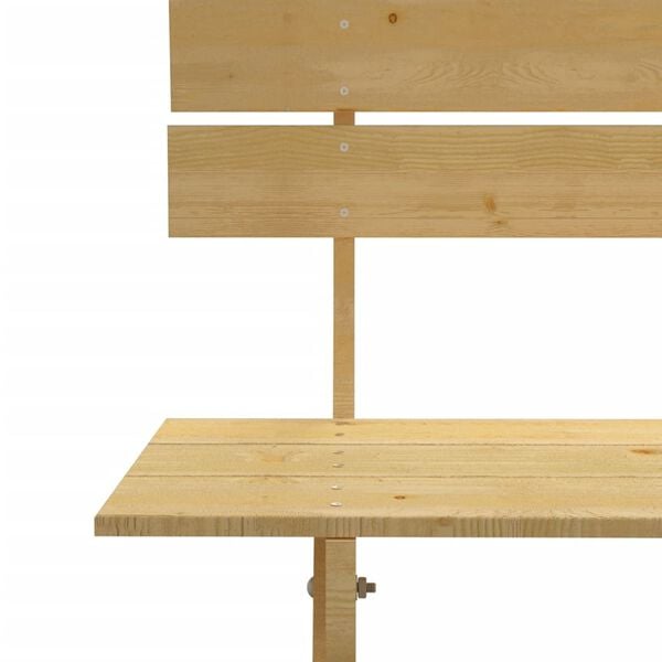 vidaXL Gartenbank 150 cm Kiefernholz Impr&auml;gniert