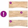 vidaXL Schreibtischplatte Unbehandelt 140x50x2,5 cm Massivholz Eiche
