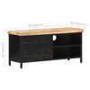 vidaXL TV-Schrank 90x30x41 cm Raues Mangoholz