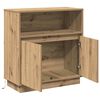 vidaXL LED-Sideboard Artisan-Eiche 71 x 34,5 x 75 cm Holzwerkstoff