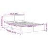 vidaXL Bettrahmen mit Kopfteil Altholz 160 x 200 cm Holzwerkstoff