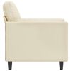 vidaXL Sessel Creme 60 cm Kunstleder