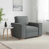 vidaXL Sofa Stuhl Dunkelgrau 100x78x84 cm Stoff