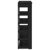 vidaXL Schuhregal Schwarz 80x30x98 cm Holzwerkstoff