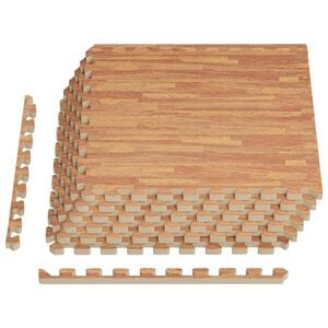 vidaXL Pool Bodenschutzmatte 6 pcs Holz 2,16 m&sup2; EVA-Schaum