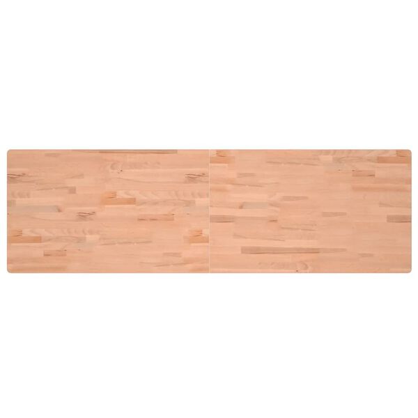 vidaXL Schreibtischplatte 180x55x2,5 cm Massivholz Buche